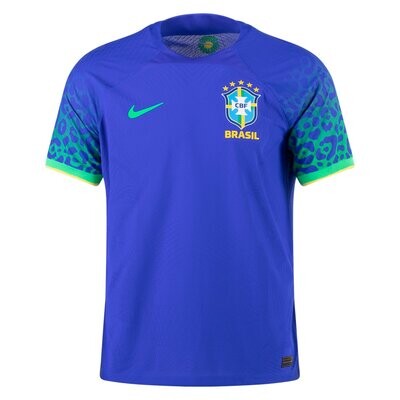 Brazil 2022 World Cup Away Soccer Player Version Jersey (EURO SIZING)