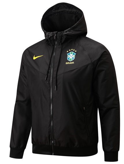 Brazil 22-23 Strike Anthem Full-Zip Hoodie Jacket Black