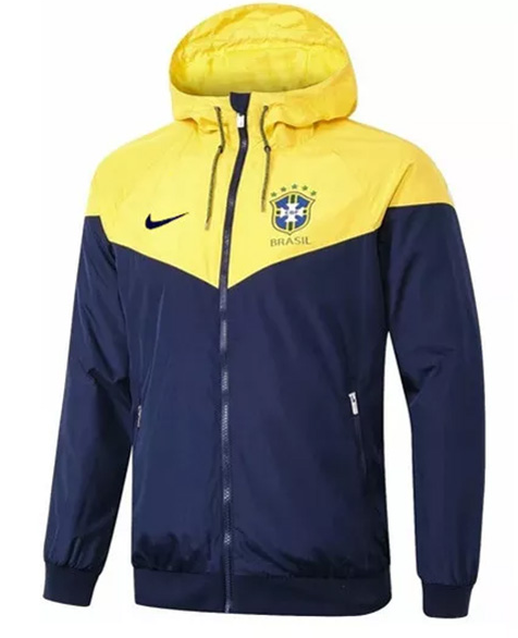 Brazil 2022 Yellow - Navy Wind runner Jacket