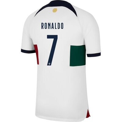 Ronaldo Portugal World Cup Away Soccer Jersey 2022