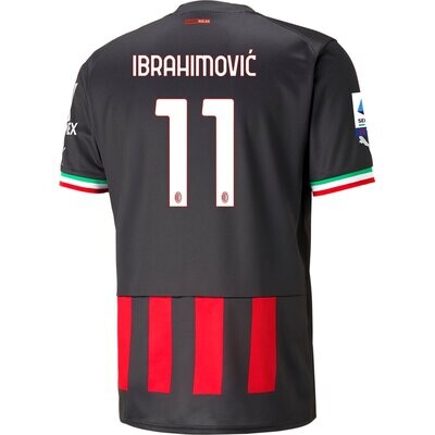 AC Milan Home Soccer Jersey 22-23 Ibrahimović 11