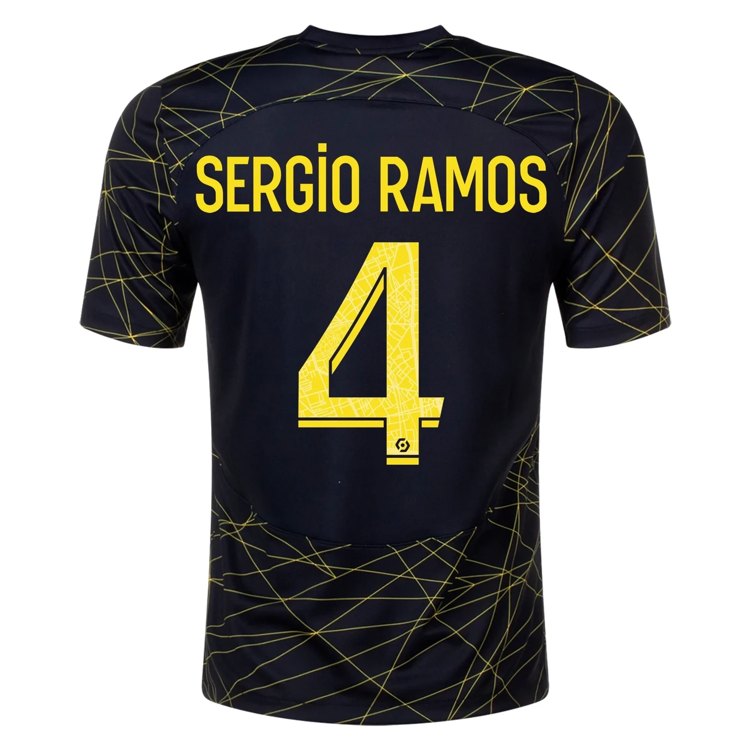 Sergio Ramos Paris Saint-Germain PSG Fourth Soccer Jersey 22-23