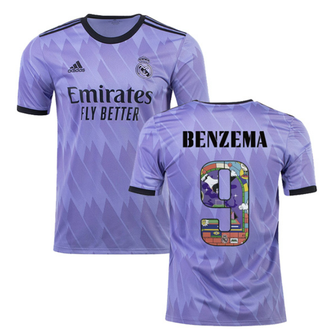 Real Madrid Away Benzema 9 Ballon Special Jersey