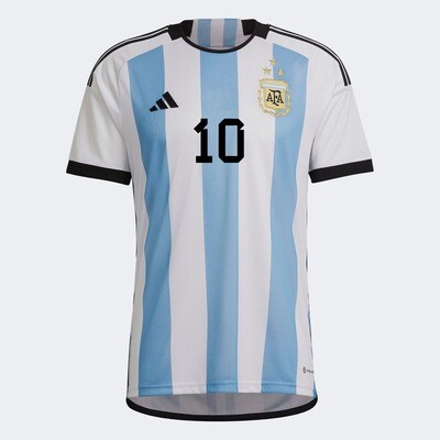 Lionel Messi Argentina 3 star Soccer Jersey