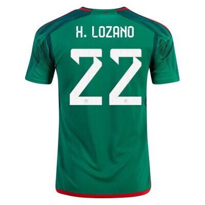 Hirving Lozano Mexico 2022 Home World Cup Jersey