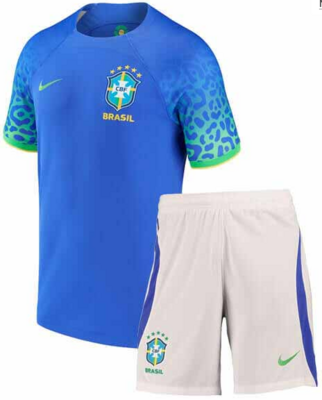 Brazil Away Kids kit
22-23