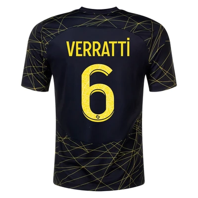 Marco Verratti Paris Saint-Germain PSG Fourth Soccer Jersey 22-23