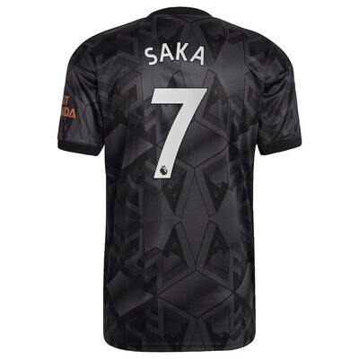 Bukayo Saka Arsenal Away Soccer Jersey Shirt 22-23