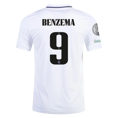 Real Madrid Home UCL Jersey (Benzema 9) 22-23