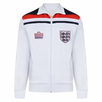 1982 England Home White Retro Jacket