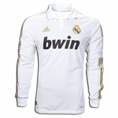 2011-12 Real Madrid Home Long Sleeve Retro Jersey