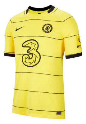 Chelsea Away Yellow Soccer Jersey 21-22