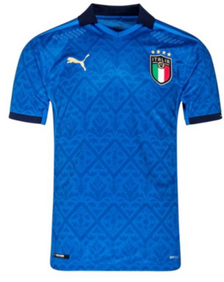 2020 Italy Home Blue Shirt (Player Version)