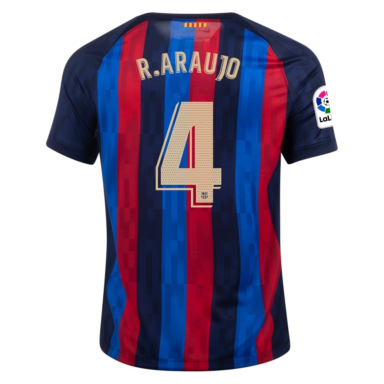 Barcelona Home Soccer Jersey Shirt 22-23 R.Araujo 4