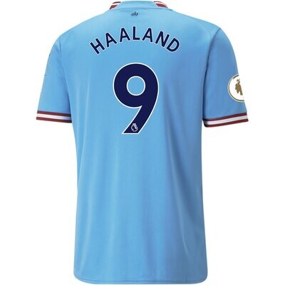Manchester City Home Jersey 22-23 Haaland #9 Manchester City Home Jersey 22-23 Haaland #9