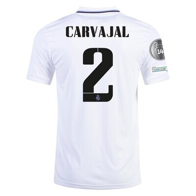 Real Madrid Home UCL White Jersey 22-23 Carvajal 2 Real Madrid Home UCL White Jersey 22-23 Carvajal 2