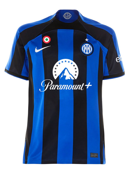 Player Version 23/24 Inter Milan Home Jersey With Paramount Plus Sponsor -  Kitsociety