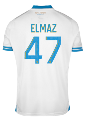 GUEYE #22 Olympique de Marseille 23/24 Home White Soccer Jersey