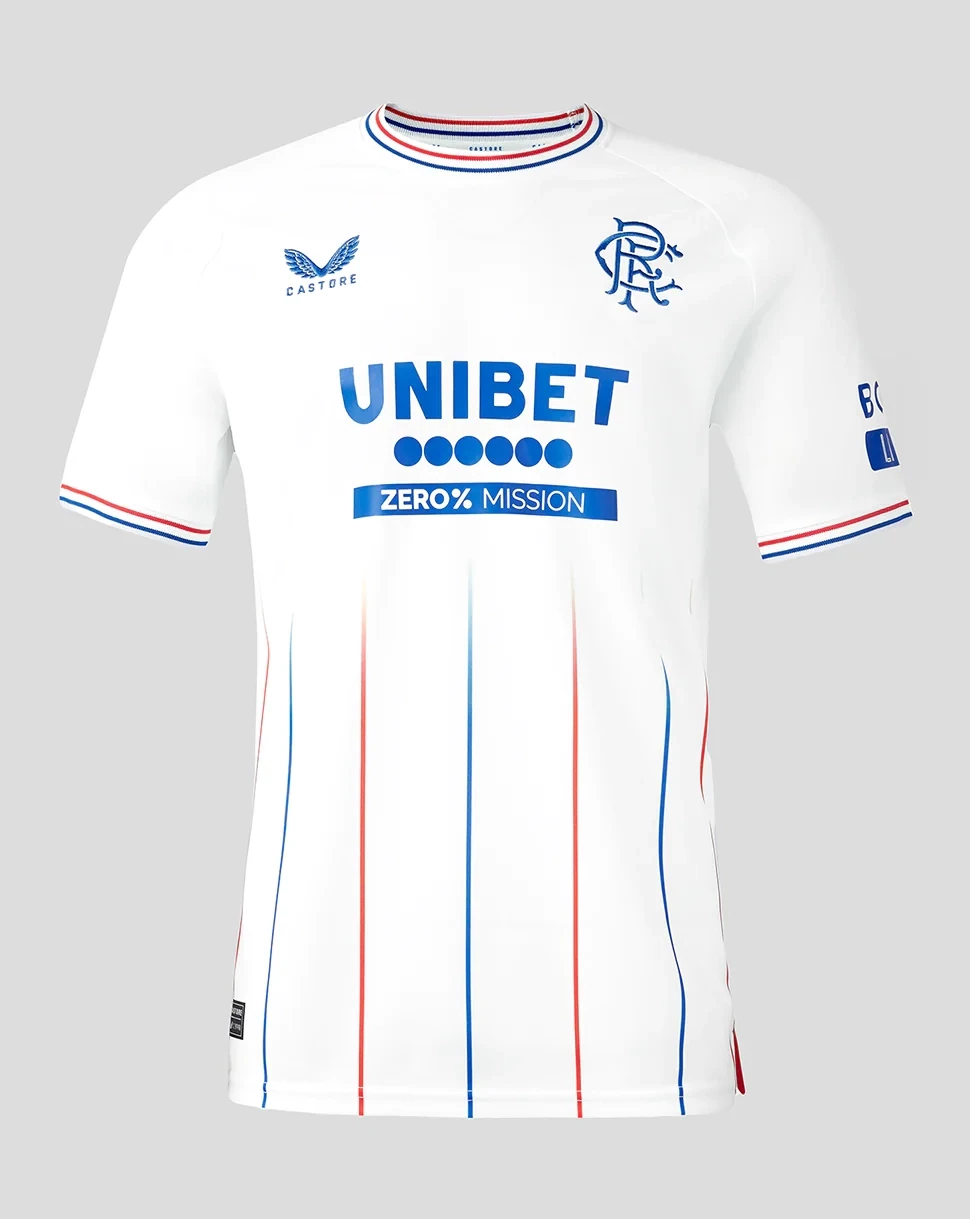 Glasgow Rangers FC 23/24 Away White Football Jersey