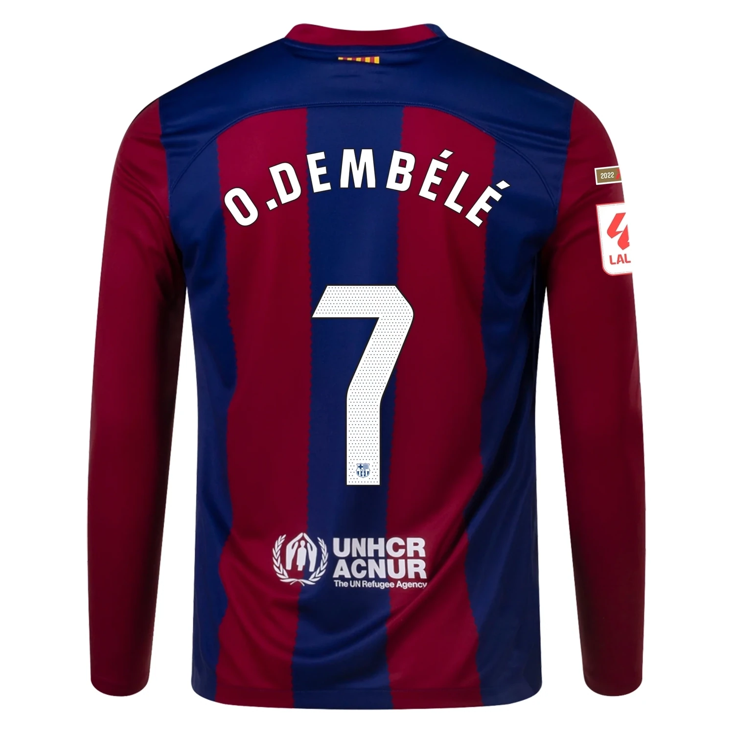 Ousmane Dembélé FC Barcelona 23/24 Home Soccer Jersey Long Sleeve camiseta  de fútbol – Footbalshop