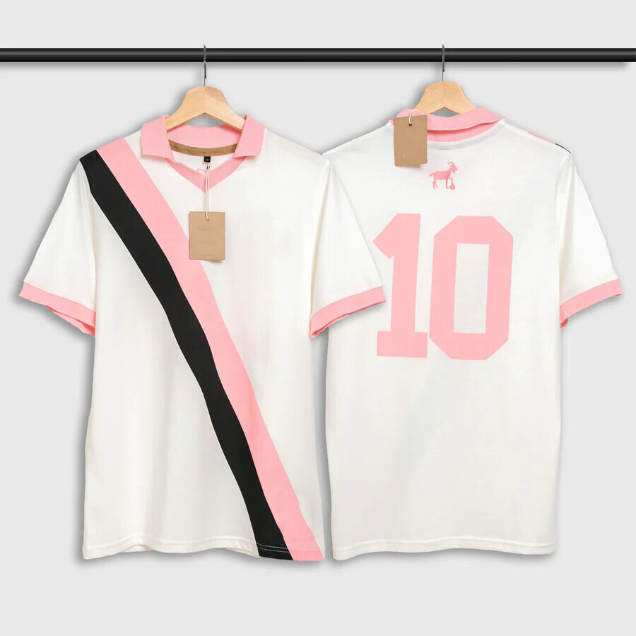 Miami Goat White&Pink Diagonal T-shirt