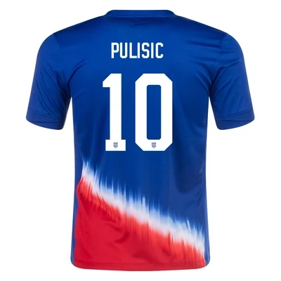 PULISIC USMNT 24/25 Away Blue&RED Jersey