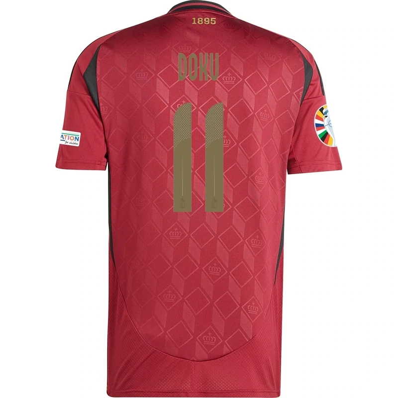 Belgium 24/25 Home Jersey for Men Jeremy Doku