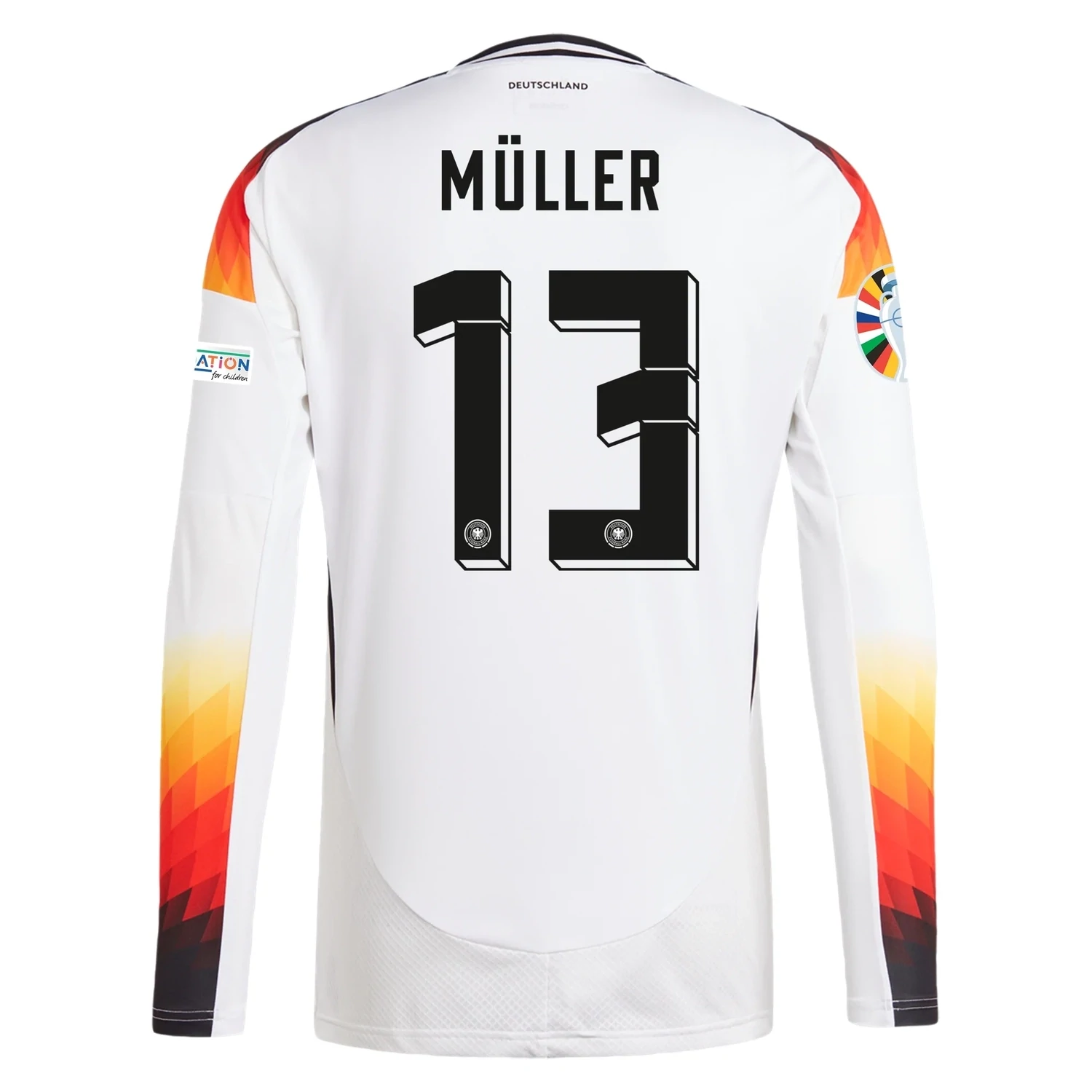 Germany 24/25 Home Jersey Long Sleeve for Men Thomas Müller