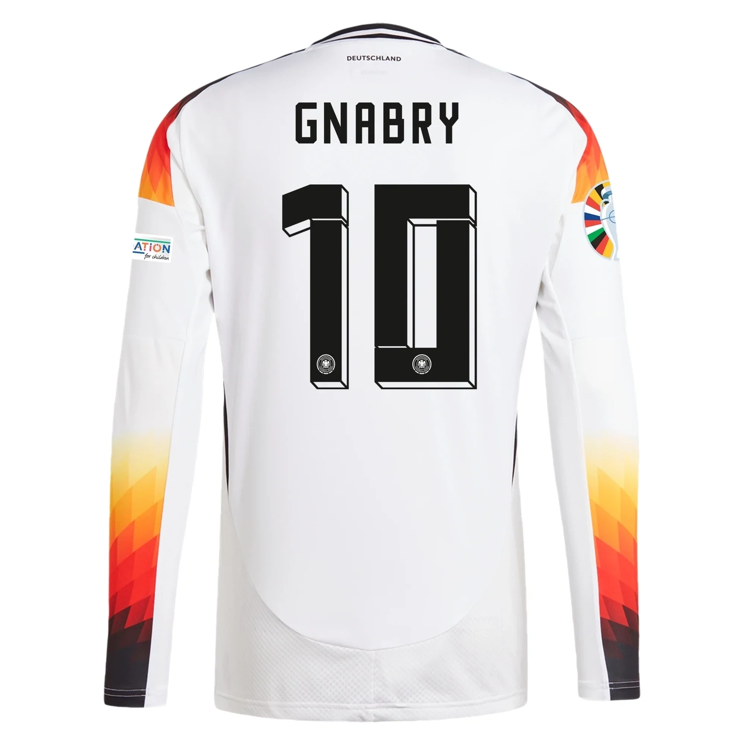 Germany 24/25 Home Jersey Long Sleeve for Men Serge Gnabry