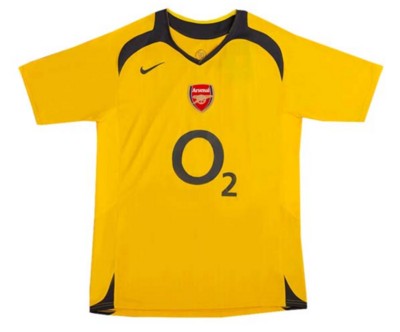Arsenal 05/06 Away Yellow Retro Jersey for Men