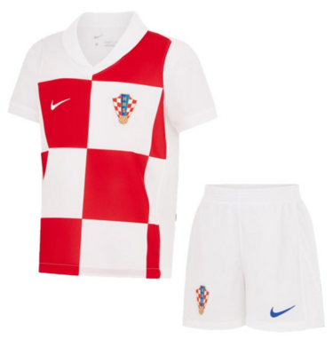 Croatia Euro 2024 Home Kids Soccer Kit