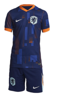 Netherlands Euro 2024 Away Kids Soccer Kit
