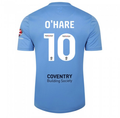 Coventry City F.C. 23/24 Home Soccer Jersey for Men O'HARE #10