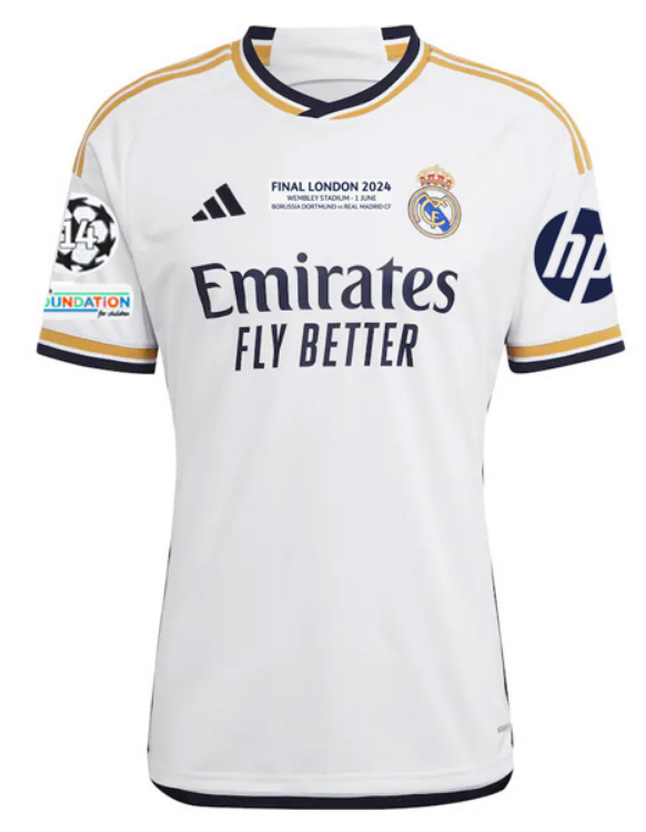 Real Madrid 23/24 UCL Final Soccer Jersey for Men