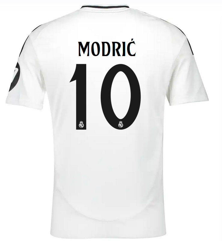 Real Madrid 24/25 Home White Jersey for Men Modric #10