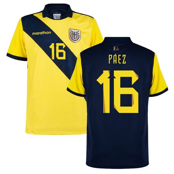 Ecuador 24/25 Home Jersey for Men PAEZ #16