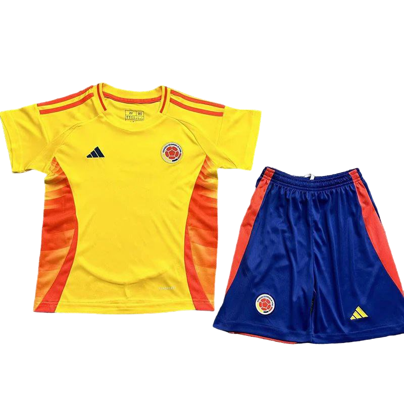 Colombia Copa America Home 2024 Kids Soccer Kit