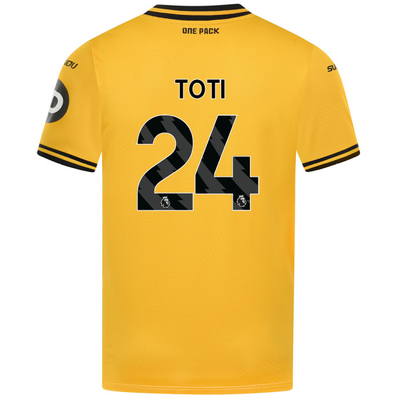 Wolves 24/25 Home Soccer Jersey For Men Toti #24