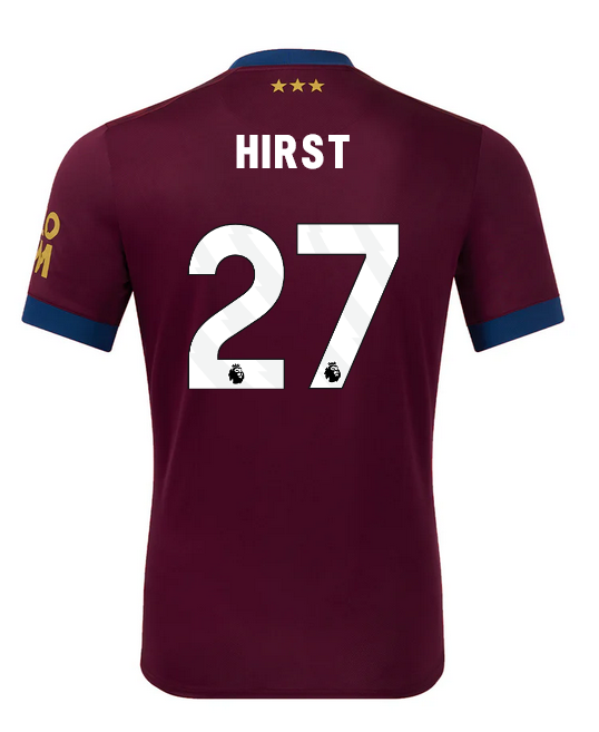 Ipswich Town 24/25 Away Maroon Soccer Jersey For Men Hirst #27