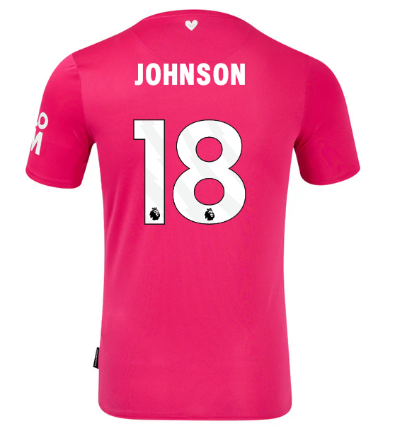 Ipswich Town 24/25 Third Pink Soccer Jersey For Men Johnson #18