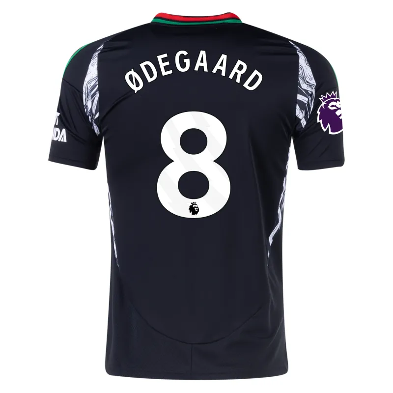 Arsenal 24/25 Away Black Soccer Jersey For Men Odegaard #8