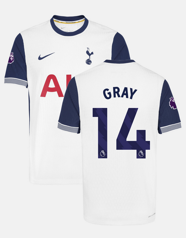 Tottenham Hotspur 24/25 Home Jersey for Men Gray #14