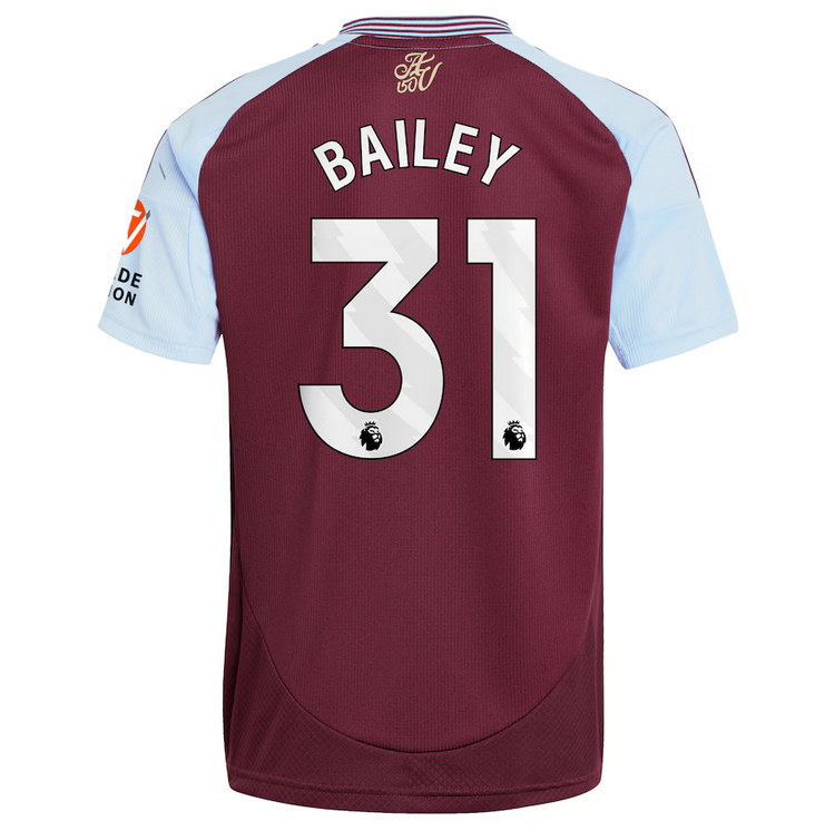 Aston Villa 24/25 Home Jersey for Men Bailey #31