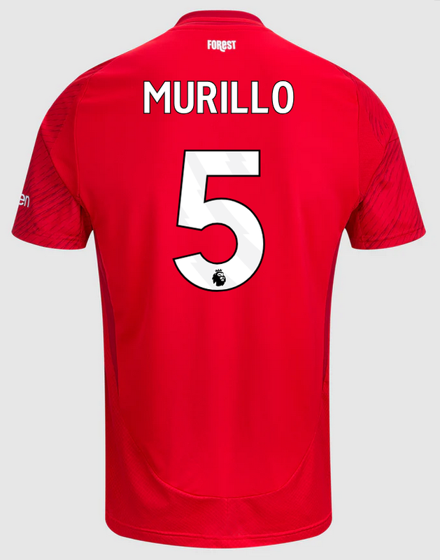 Nottingham Forest F.C. 24/25 Home Red Jersey For Men Murillo #5