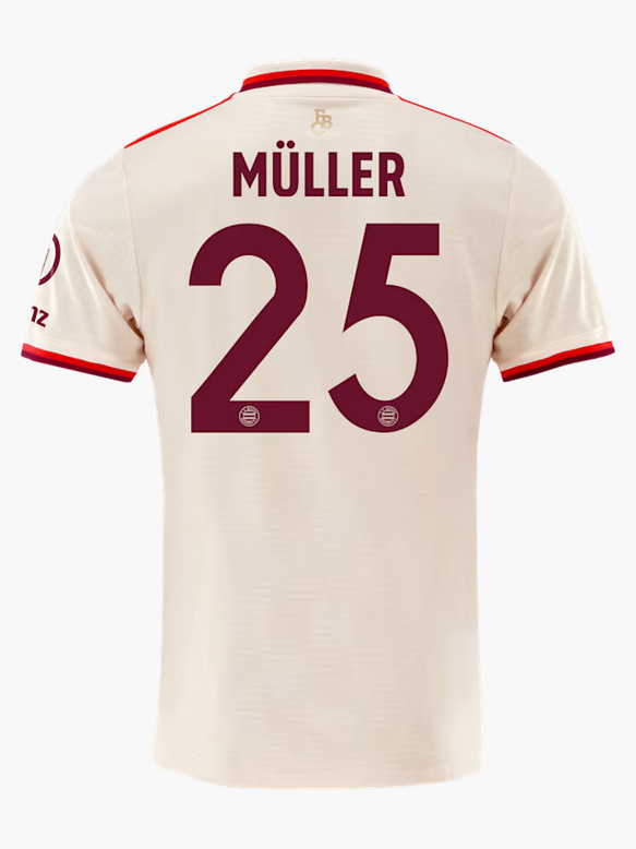 Bayern Munich 24/25 Third UCL Soccer Jersey for Men Muller #25