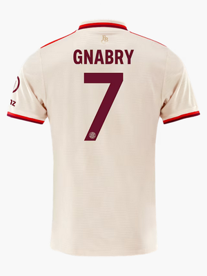 Bayern Munich 24/25 Third UCL Soccer Jersey for Men Gnabry #7