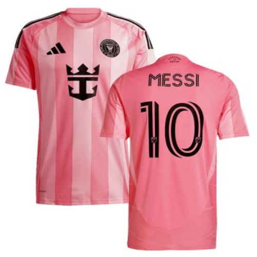 Lionel Messi Inter Miami CF 2025 Home Pink Soccer Jersey