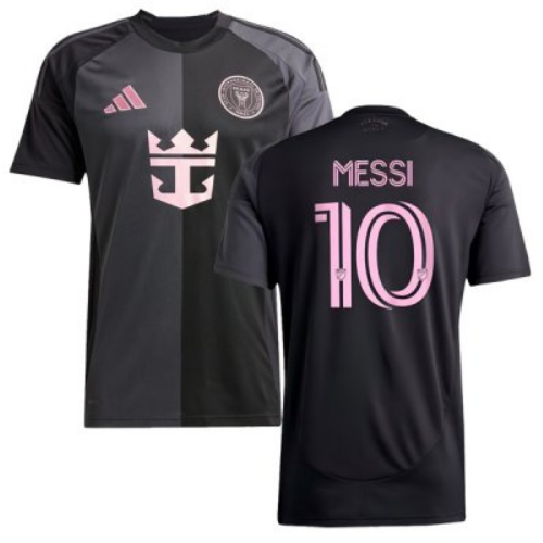 Lionel Messi Inter Miami CF 2025 Away Black Soccer Jersey