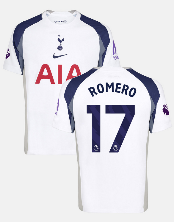 Christian Romero Tottenham Hotspur FC 25/26 Home Soccer Jersey