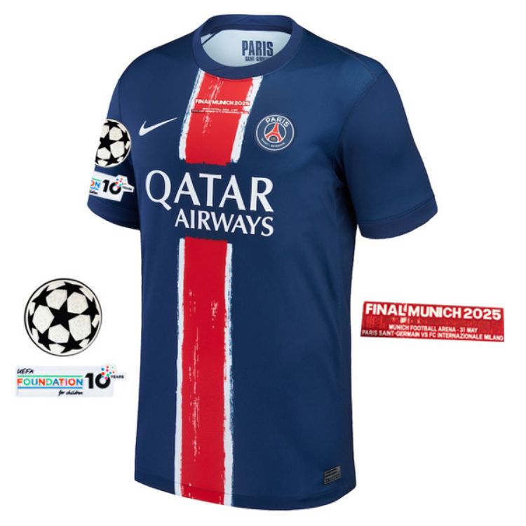 Paris Saint-Germain FC 24/25 UCL Final Jersey With Patch